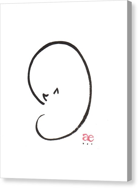 455x622 Charcoal Cat Canvas Prints