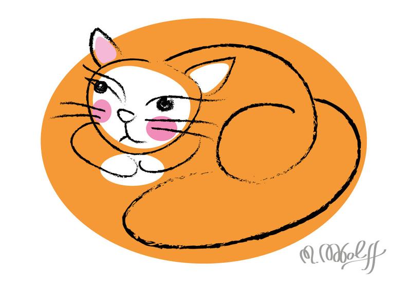 794x561 Cat Art Poster Art Print Nursery Art Charcoal Drawing Etsy