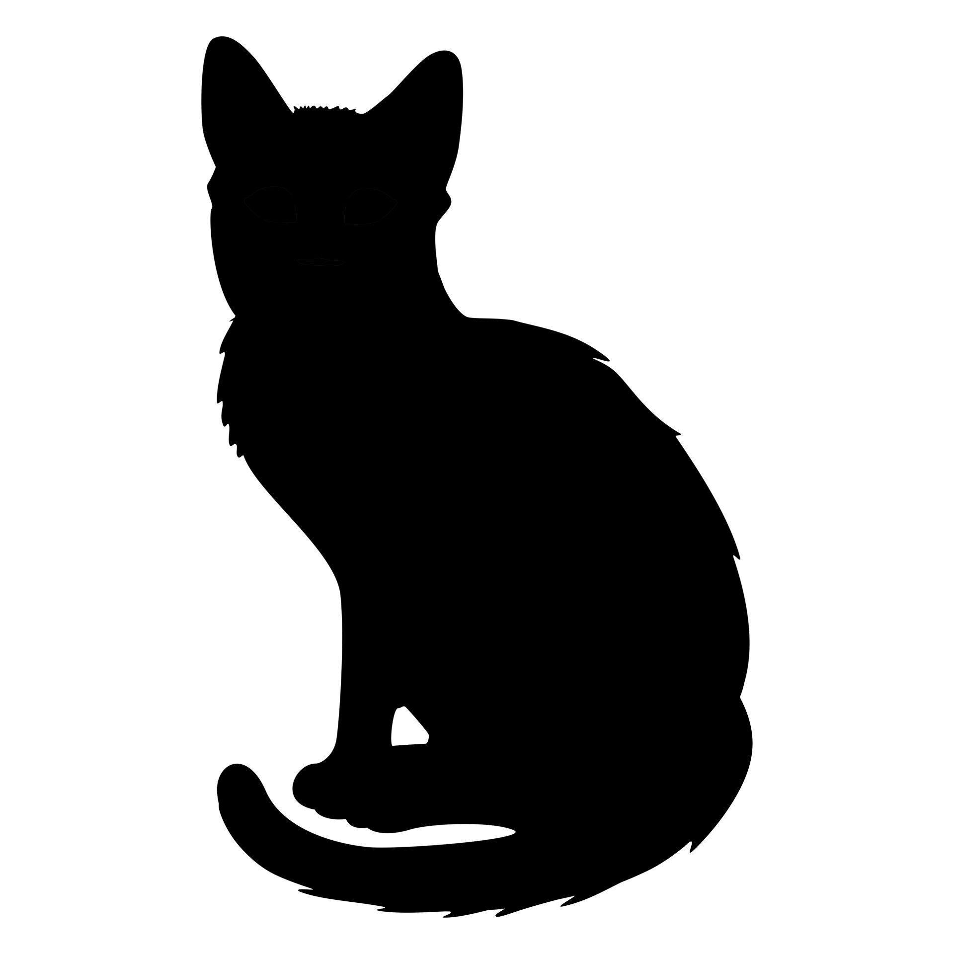 1920x1920 Cat, Black, Kitten, Isolated, Mammal
