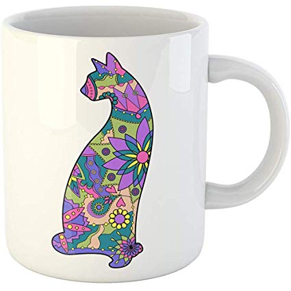 425x425 Funny Gift Personalized Coffee Mug Blue Animal Cat