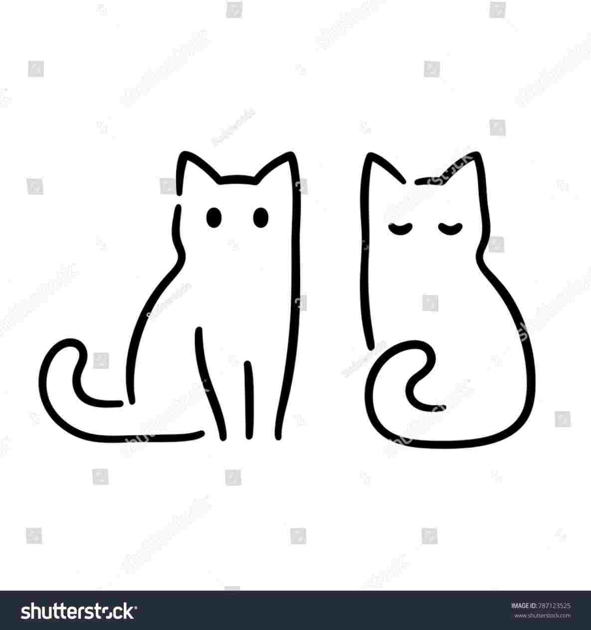 Cat Cute Drawing | Free download on ClipArtMag