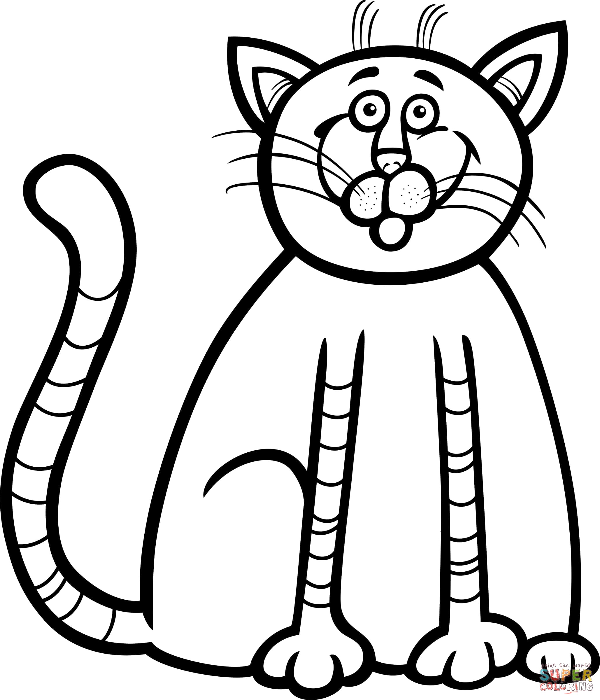 2058x2400 Cat Drawing Pages Cute Baby Coloring