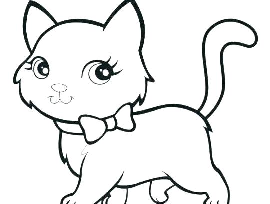 540x409 Drawing Sheets For Colouring For Kids A Lucky Cat In The Form