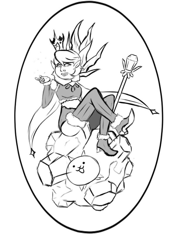 600x798 Dead Blog Ice Queen Cat,from The Battle Cats