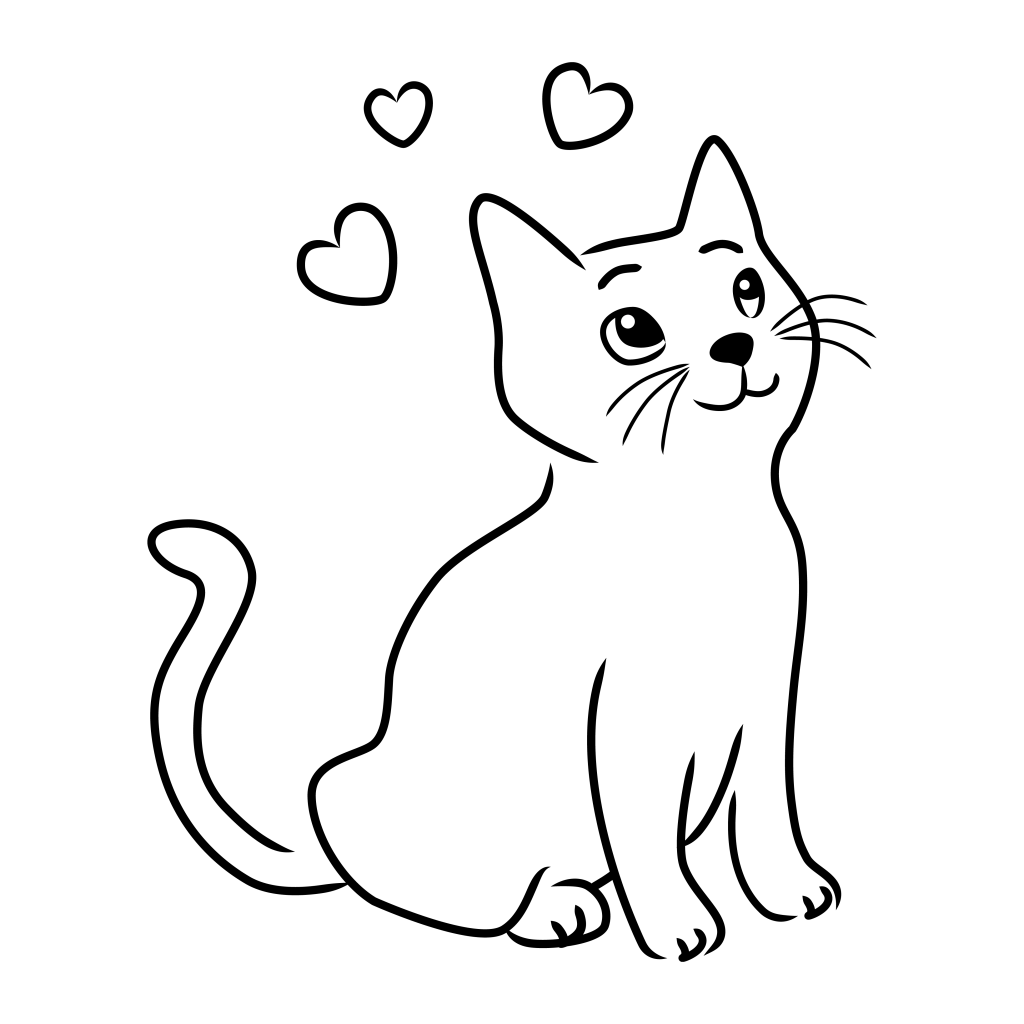 1024x1024 Collection Of Free Drawing Cats Sketchbook Download On Ui Ex