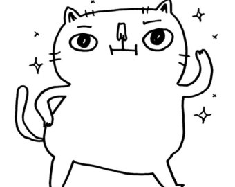 340x270 Custom Cat Drawing Etsy