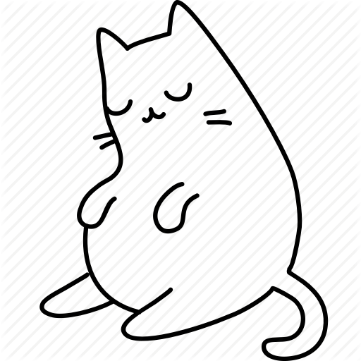 512x512 Lazy Cats Drawing Transparent Png Clipart Free Download