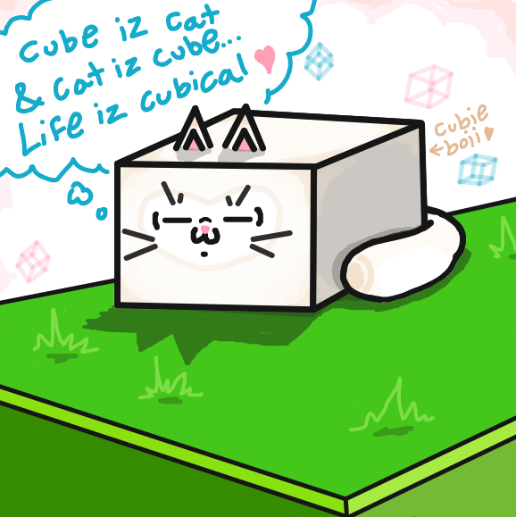 578x579 Cube Cat The Online Comic Drawing Game