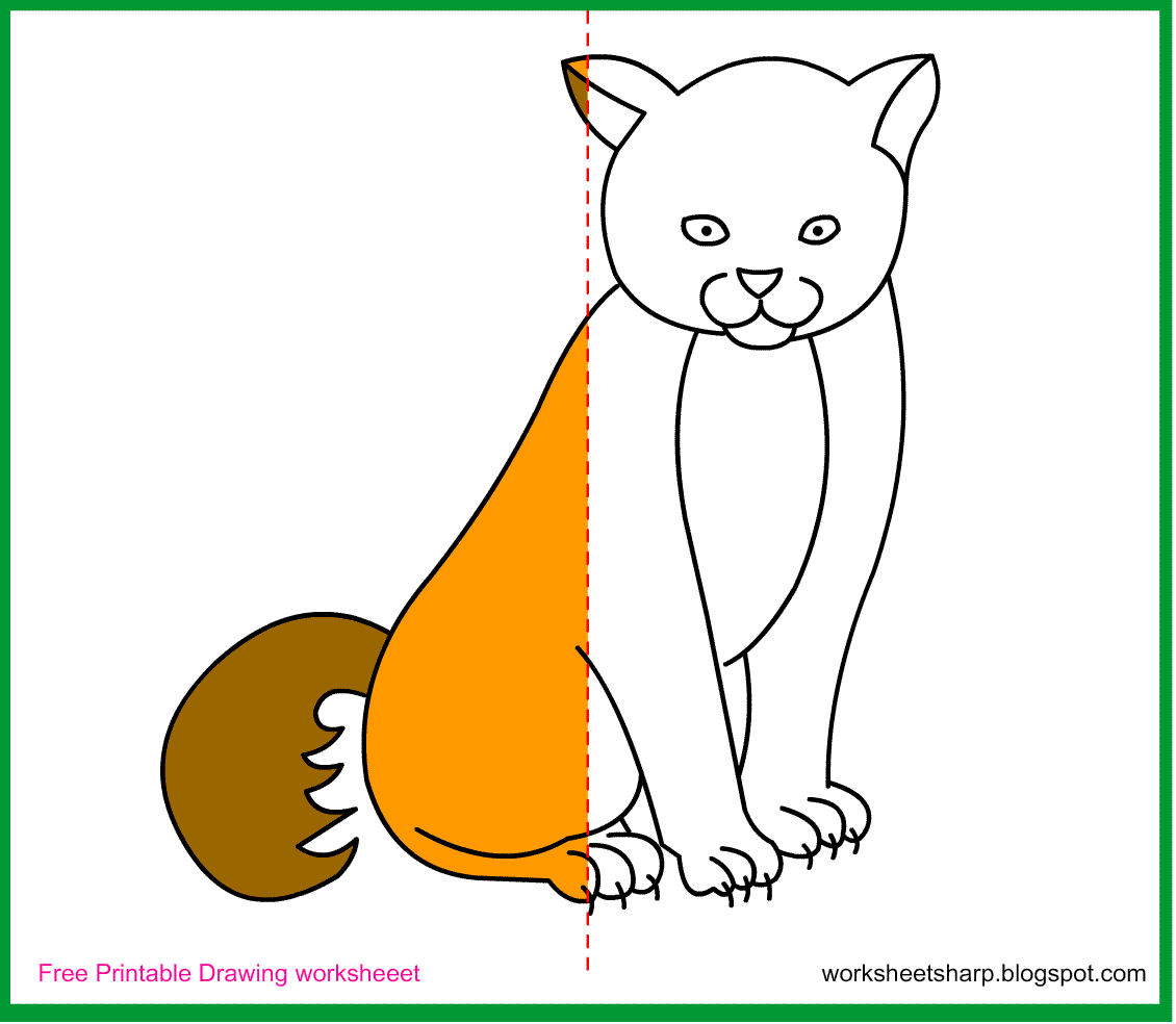 1130x984 Free Drawing Worksheets Printable Cat Drawing Worksheets