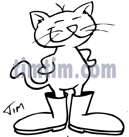 451x481 Free Drawing Of Cat Boots Bw From The Category Pets