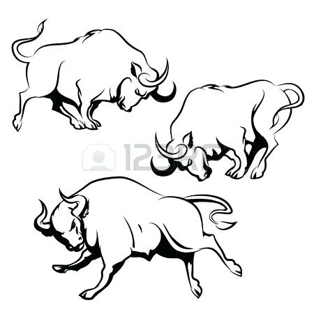 450x450 How To Draw The Bulls Bull Drawing Bulldogs Draw Nrl