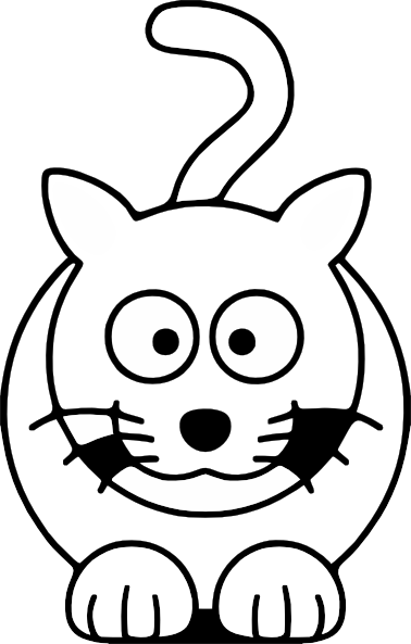 378x593 Lemmling Cartoon Cat Black White Line Art Coloring Book Colouring
