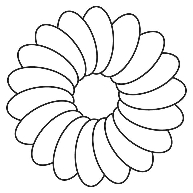736x736 Blank Flower Template Flower Drawing Template