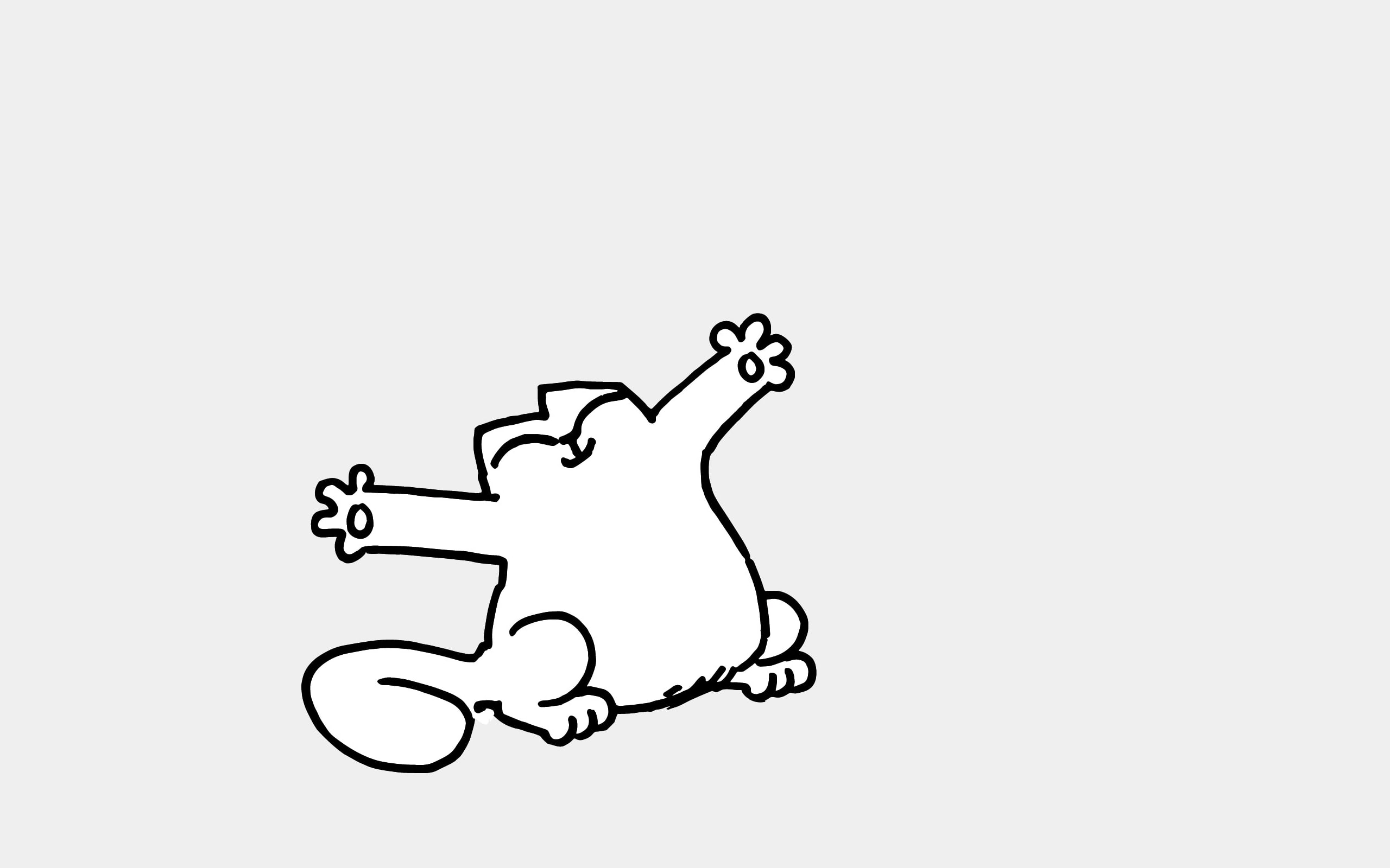 2560x1600 Hd Wallpaper Simon's Cat, Comics, Drawing, Monochrome, Simple