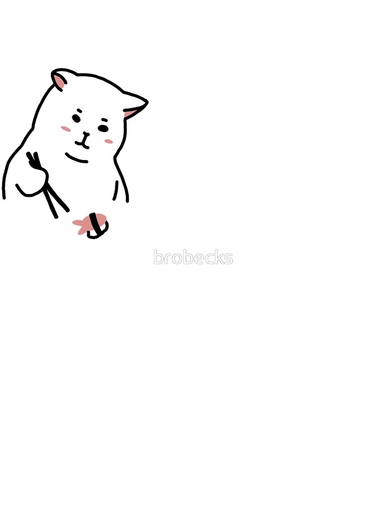 750x1000 Cat Eating Sushi Leggings