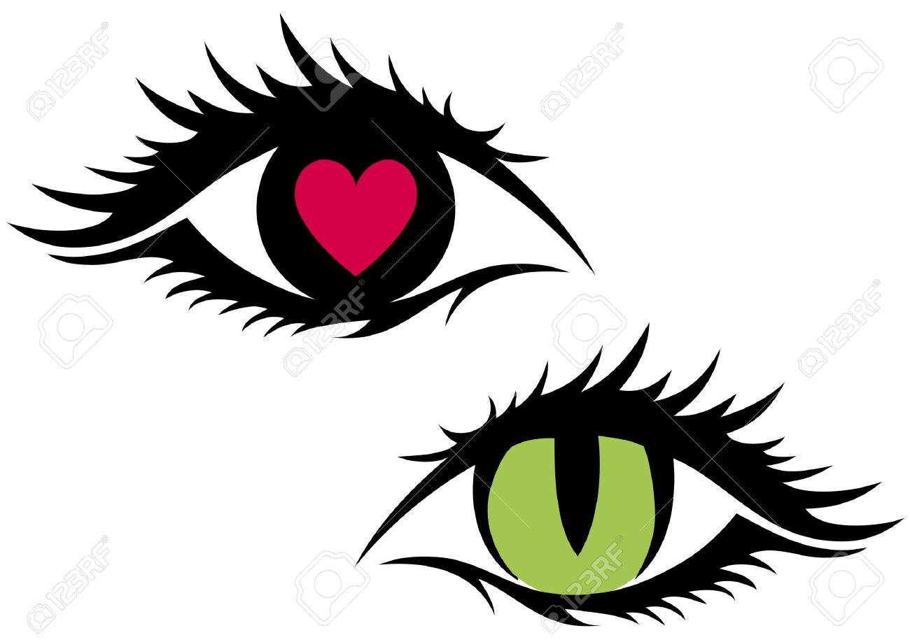 1300x918 Kisscc0 Cat S Eye Drawing Color Clip Art