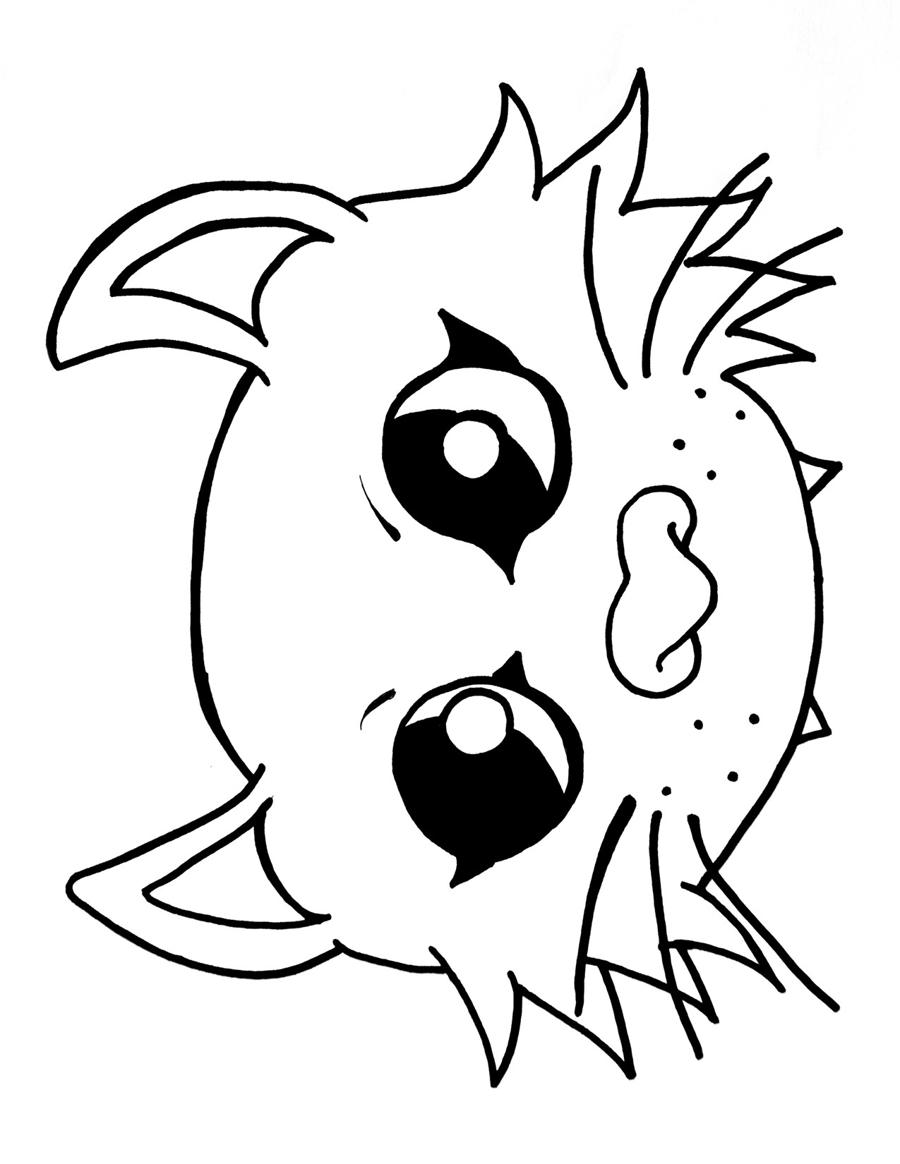 1275x1650 Latest Cat Face Drawing Fresh Cat Face Drawing For Halloween