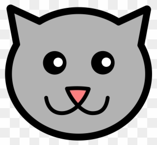 320x295 Cat Face Clipart