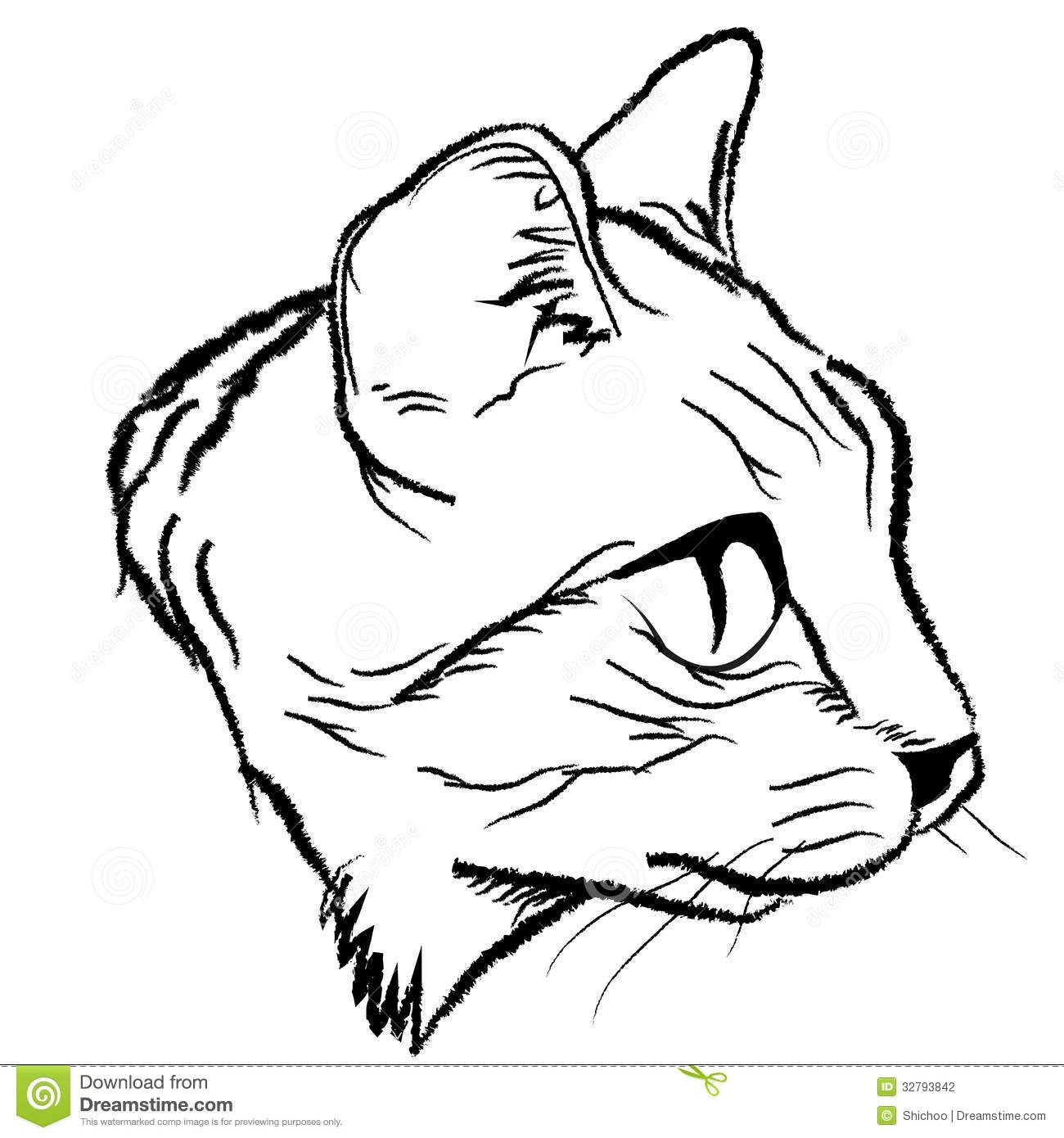 1300x1390 Cat Face Illustration Cat Face Draw Design