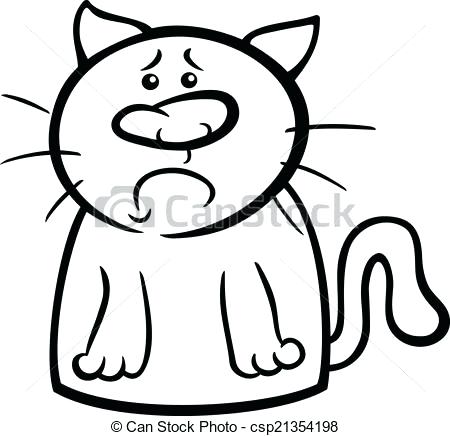 450x436 Cat Face Drawing Cartoon