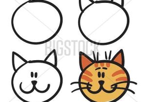 300x210 Drawing A Cartoon Cat Face Drawing A Cartoon Tabby Cat Face Art