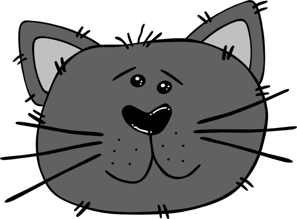 600x443 Cartoon Cat Face Clip Art Free Vector In Open Office Drawing