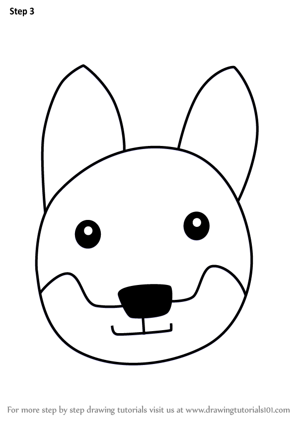 602x848 Learn How To Draw A Dingo Dog Face For Kids