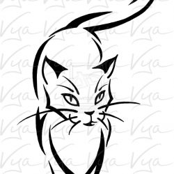 Cat Face Line Drawing | Free download on ClipArtMag