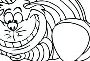 183x125 Alice In Wonderland Cheshire Cat Coloring Pages Colouring