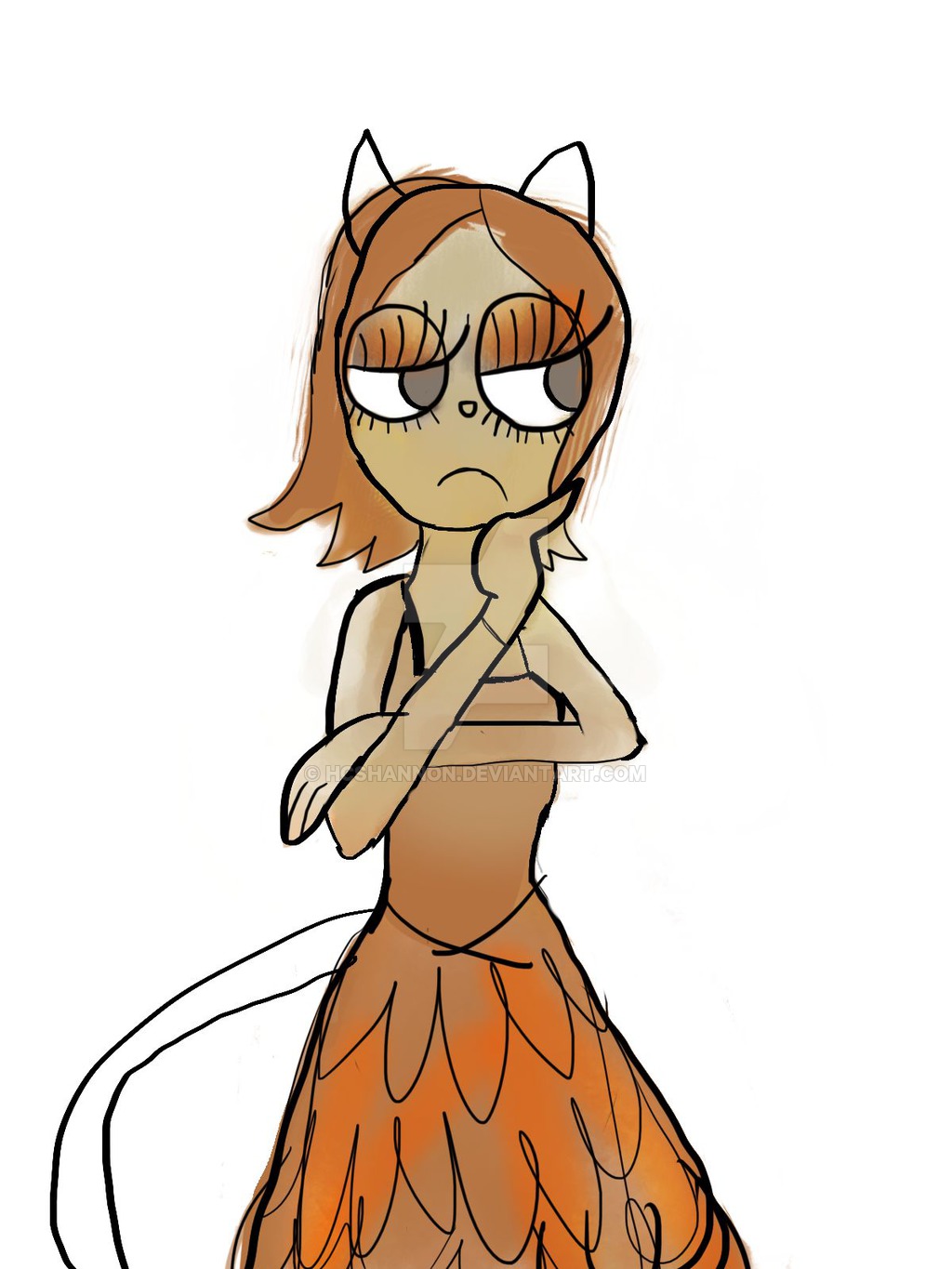 1024x1365 Lonely Cat Girl