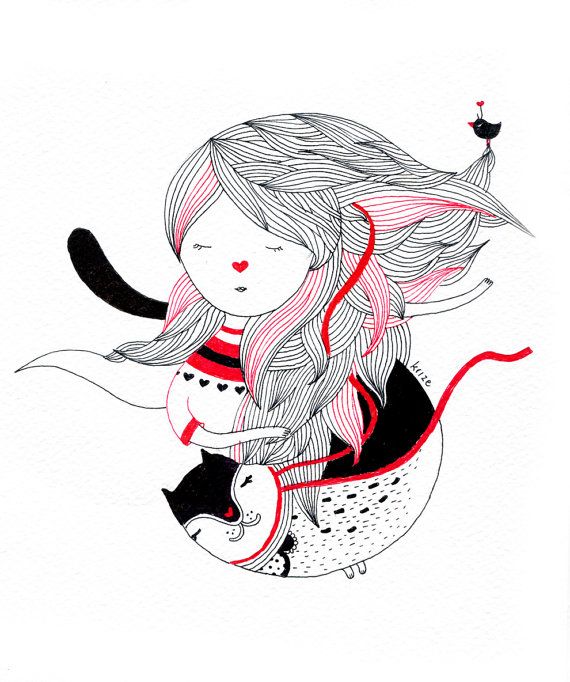 570x682 Original Pen Drawing