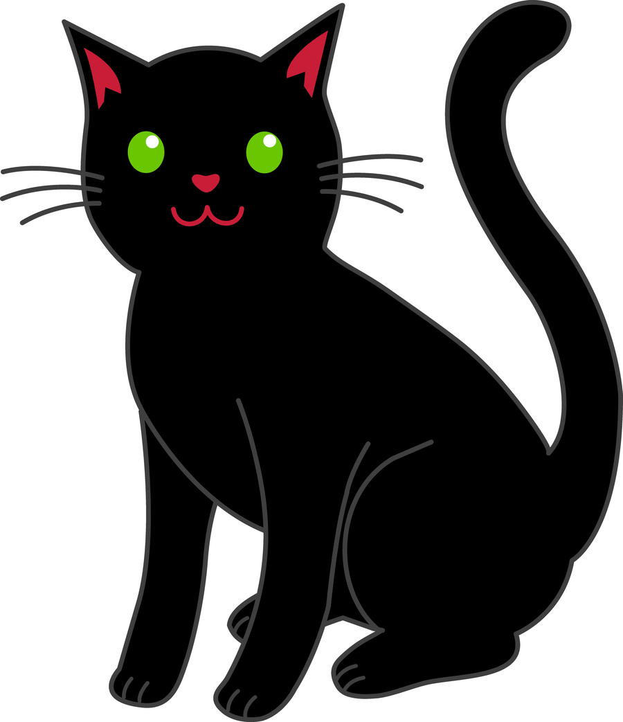 900x1043 Cat, Drawing, Halloween, Transparent Png Image Clipart Free Download
