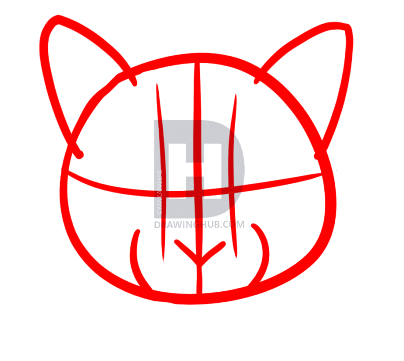 806x720 How To Draw Wild Cats, Step