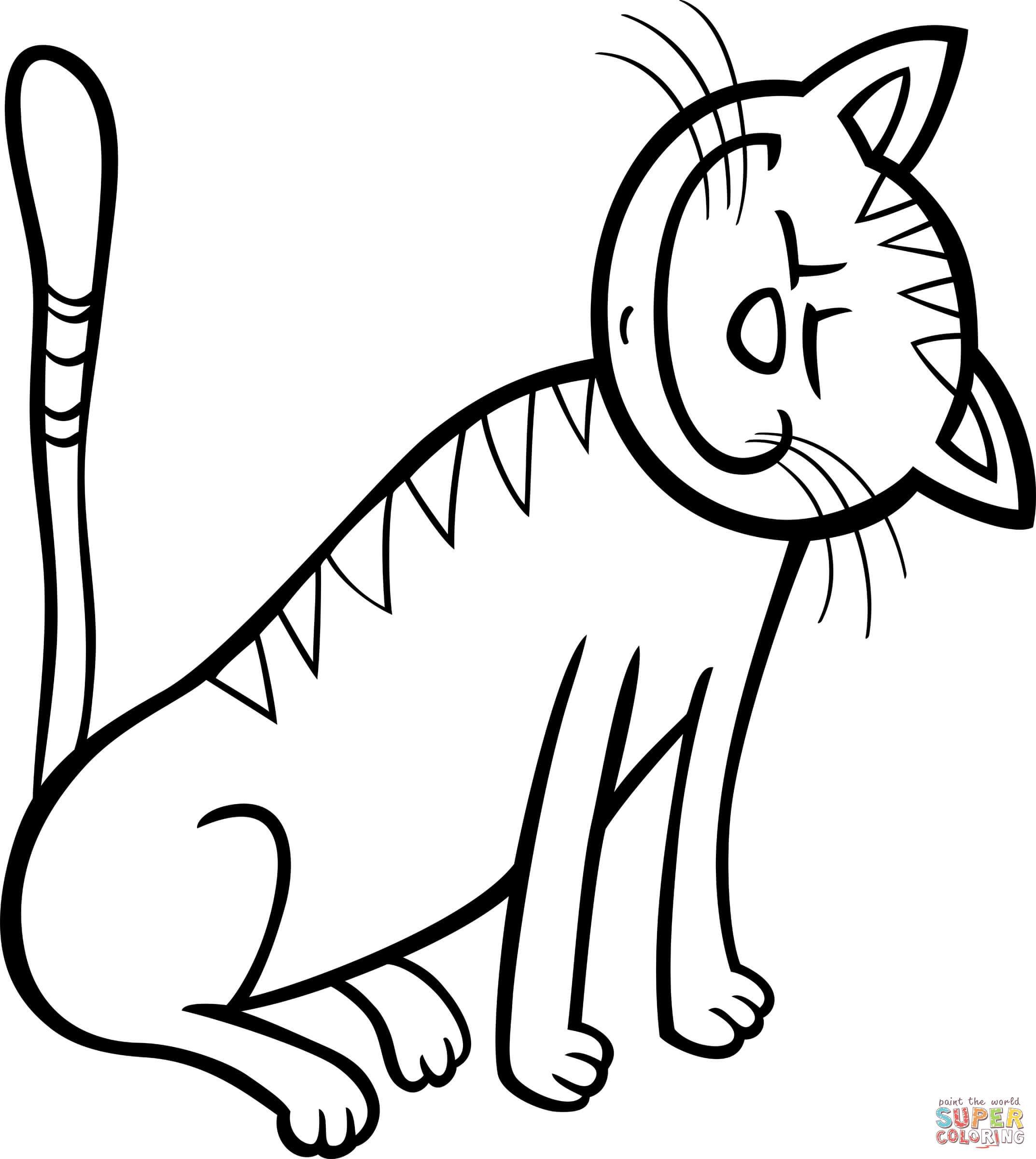 Cat Jumping Drawing