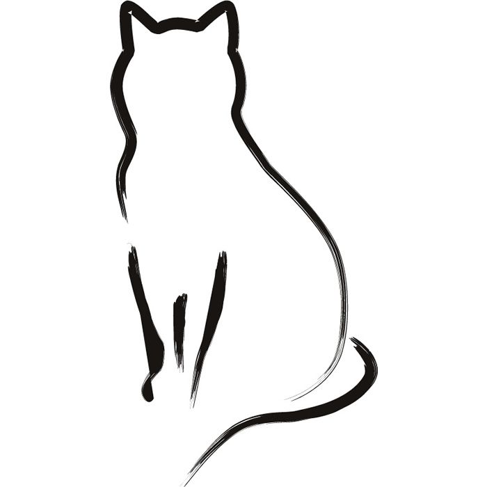 700x700 desenhos de gatos para tatuar
