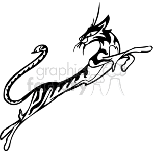 300x300 Black And White Stripped Cat Jumping Clipart Royalty Free Clipart