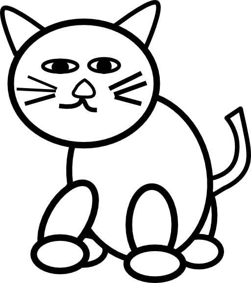 512x578 Cat Clipart Line For Free Download And Use In Presentations