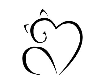 340x270 Cat Line Art Etsy