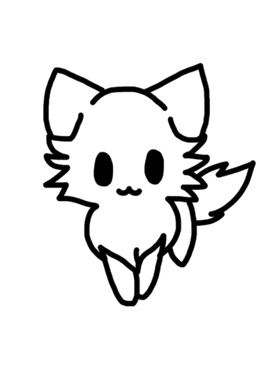 400x533 Kitty Cat Line Drawing Transparent Png Clipart Free Download