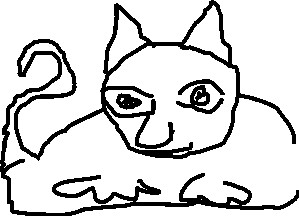 299x216 Mad Cat Line Drawing Md On Clip Art