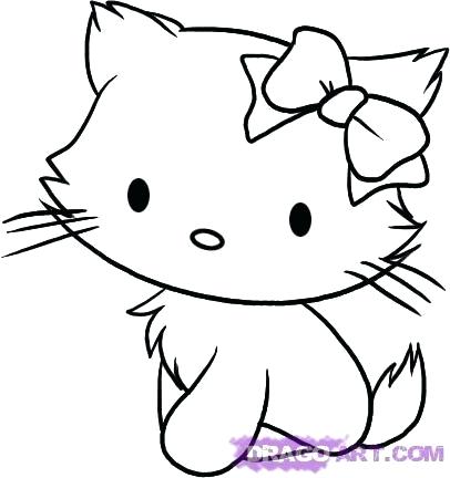 406x432 Draw A Kitty Draw Kitty Cat