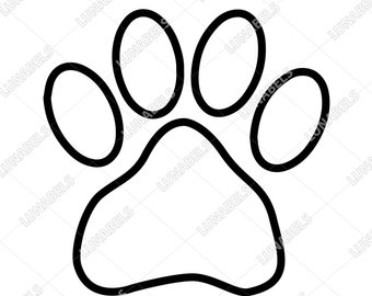 340x270 Paw Print Clipart Etsy