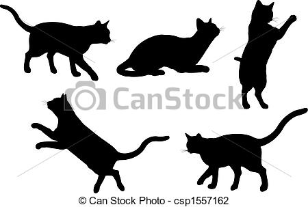 450x303 Cats Silhouettes Of Cats In Various Poses