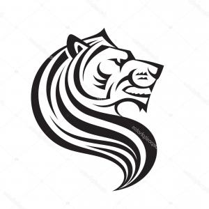 300x300 Stock Illustration Lion Head In Profile View Soidergi