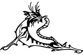 355x236 stretching striped cat profile cat sticker kitten sticker