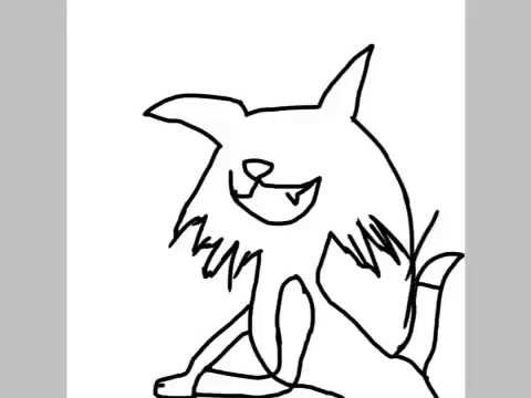 480x360 Shadow Cat Speed Paint Voiceover