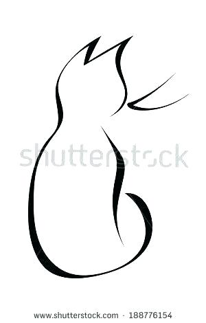 300x470 cat outlines drawing outlines cat outline free design cat face