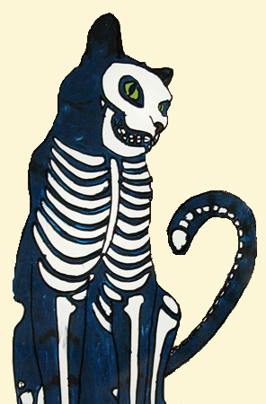 296x450 Cat Skeleton Modified From Flicker Image