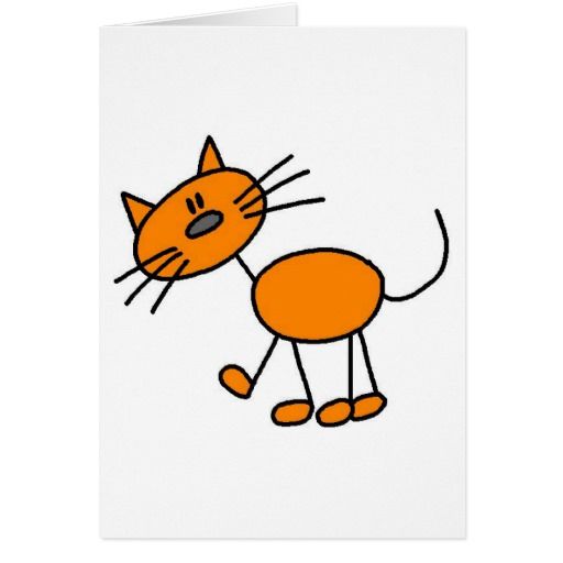 512x512 Cat Stick Figure Card Stone Paintings Stick