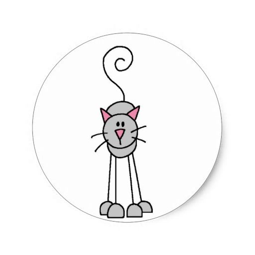 512x512 Cats Stick Figures Sticker Doodles Stick Family
